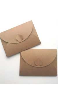 Подарочный конверт из ЭКО -крафт картона. Размеры:15,5 см *22 см.