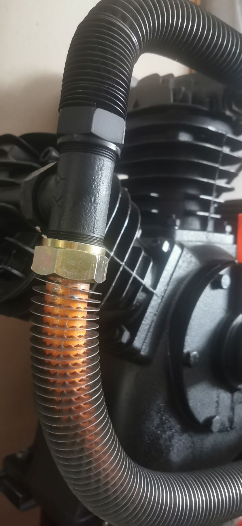 Rura powietrza fi32mm L100mm przyłącze, przewód, wąż kompresora, spręż
