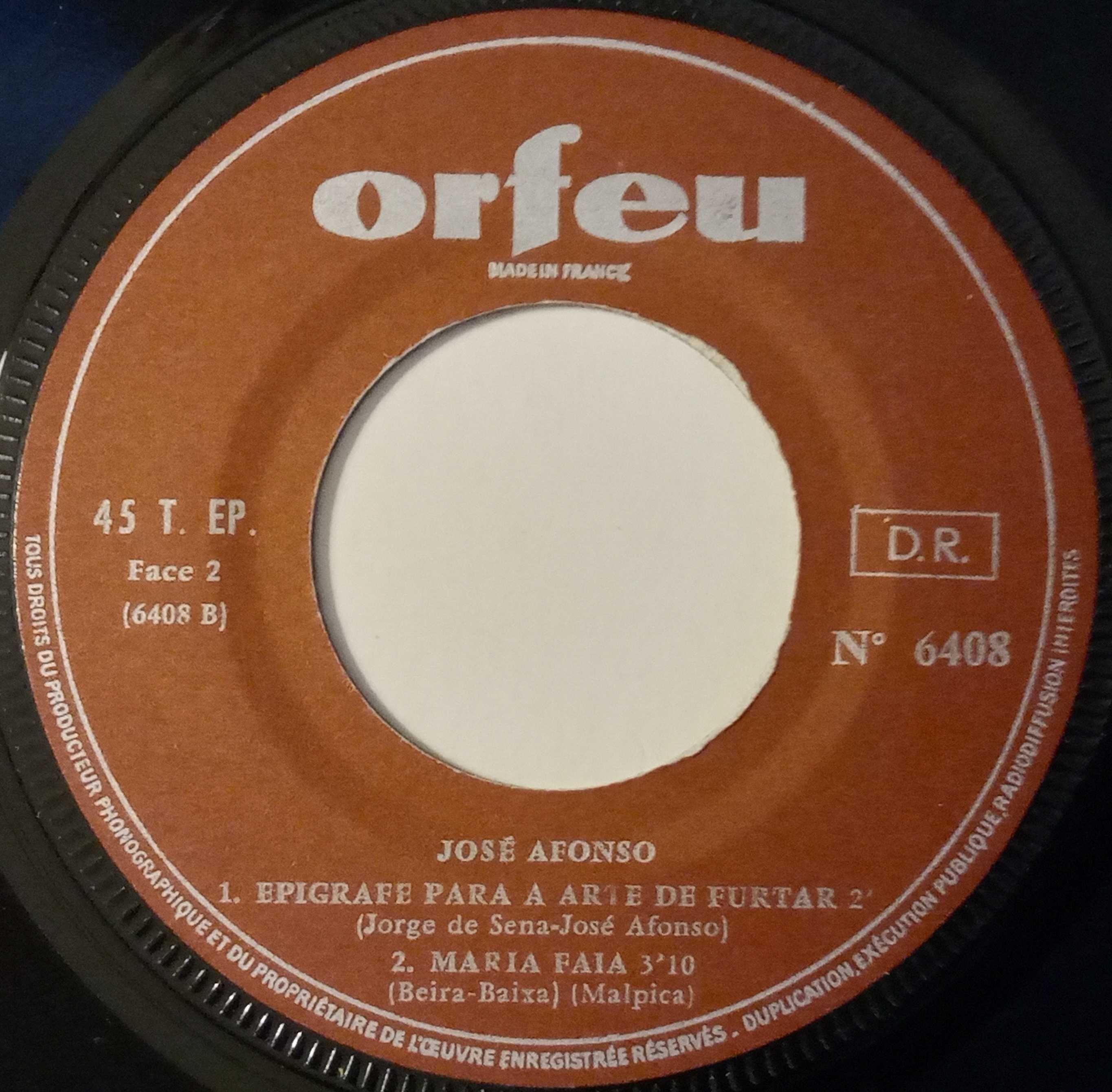 José Afonso	- - - - -		Canto Moço	- - - - -	EP