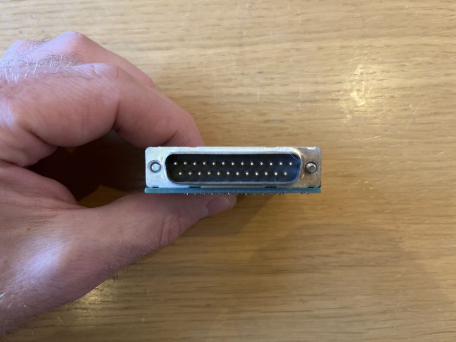 3 x złącze męskie do zabudowy D-SUB-25 (LPT)