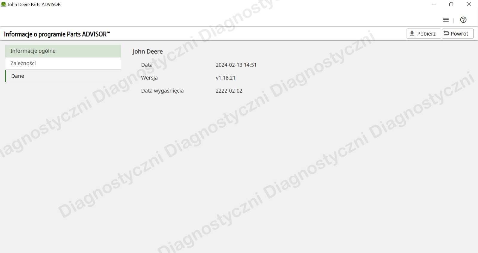 NAJNOWSZY John Deere Service Advisor 5.3.266 Polska Wersja Oprogramowa
