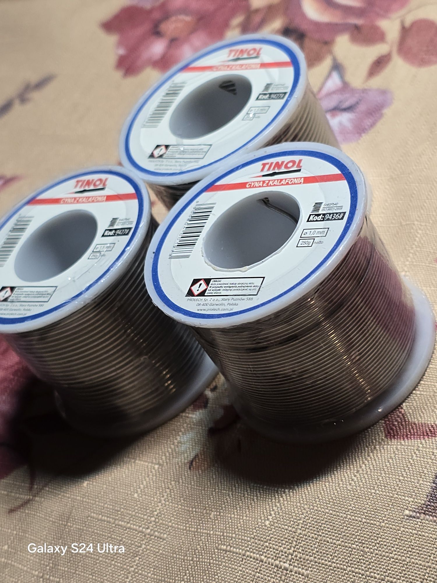 Cyna 250g 1.5 mm lub 1 mm