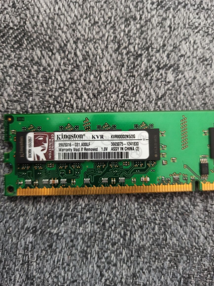 Pamięć 2GB DDR2 800MHz Kingston KVR800D2N5/2G 1x2GB Pamięć RAM