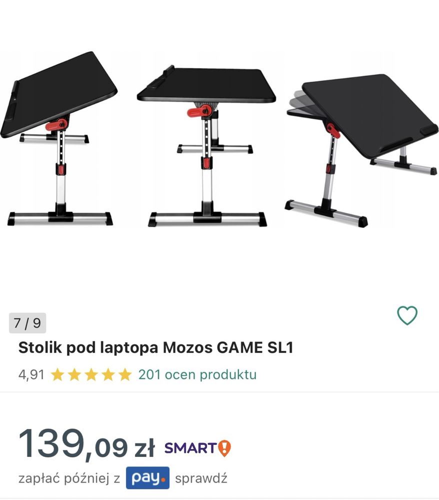 Stolik pod laptopa Mozos