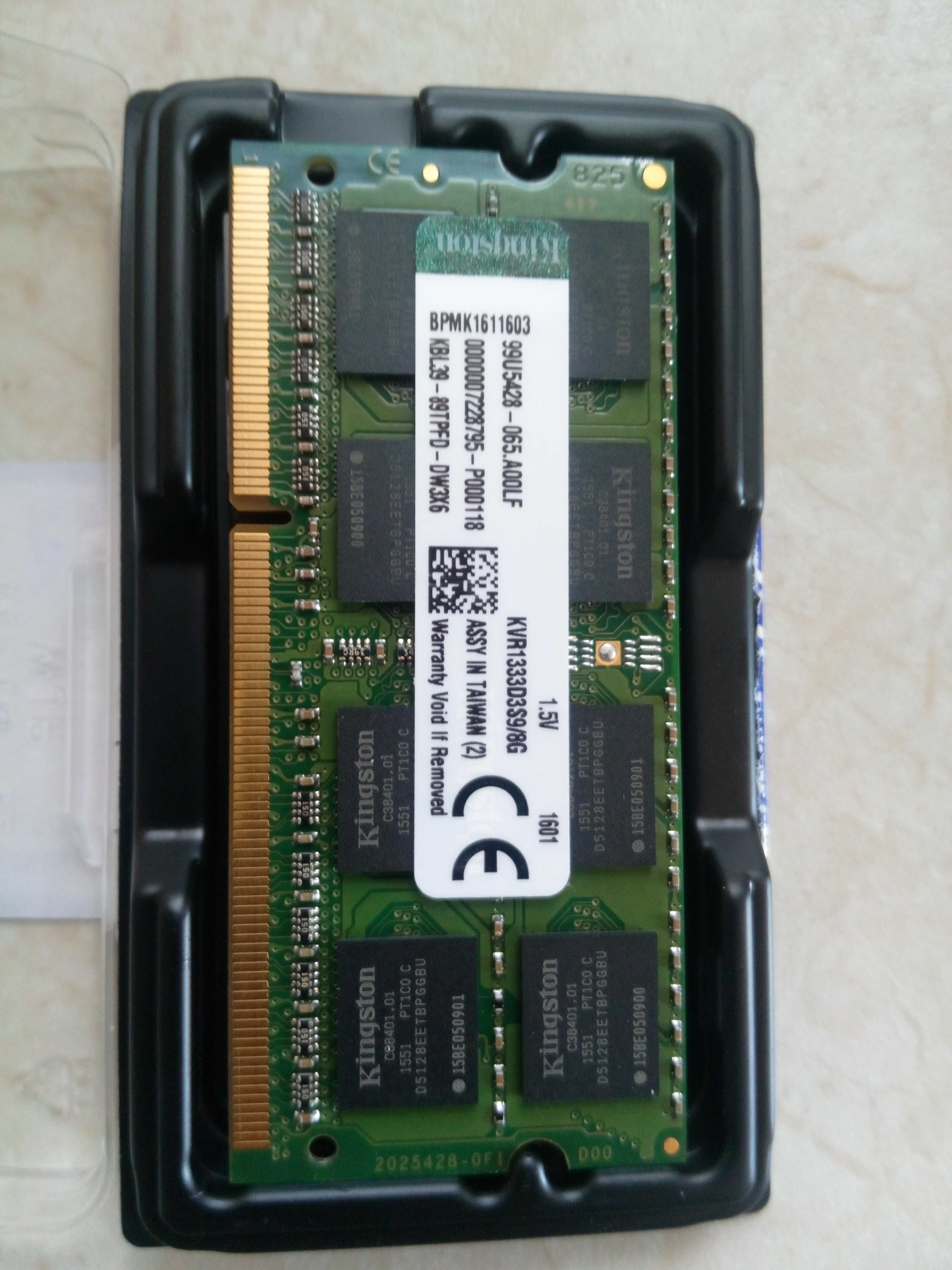 Pamięć 8 GB RAM DDR3 do laptopa - Kingston KVR1333D3S9/8G