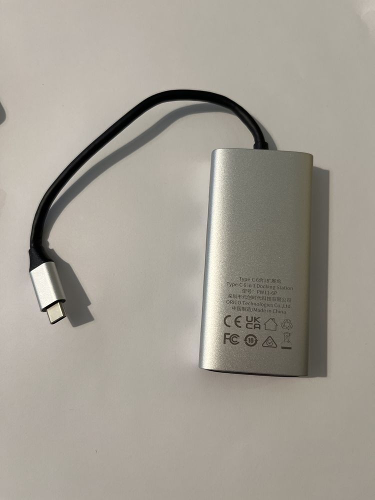Orico stacja dokująca 6w1 koncentrator usb c hub