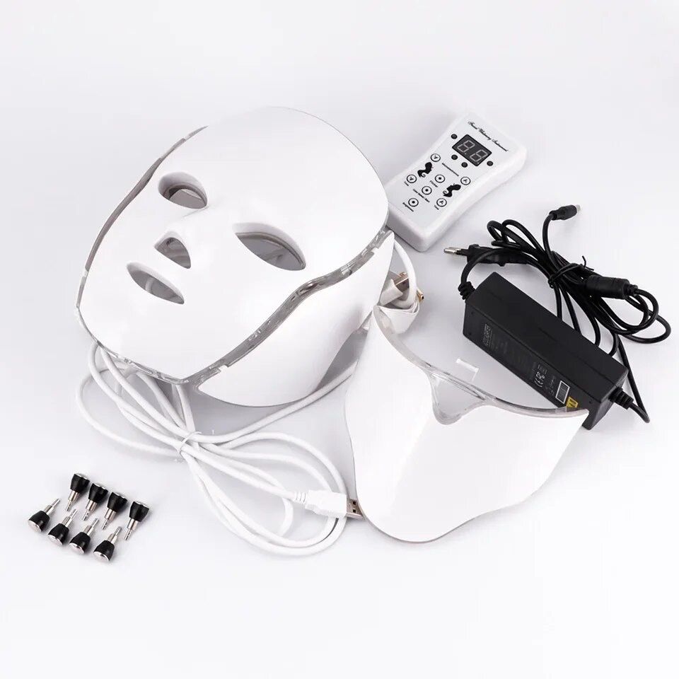 Máscara Facial LED Light Coreana com novo