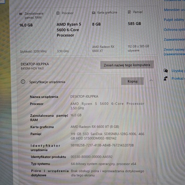 Komputer R5 5600/RX6600XT/Rtx3060ti/RGB/Gamingowy Okazja Gwarancja