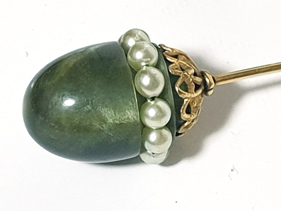 2 lindos antigos alfinetes de chapéu