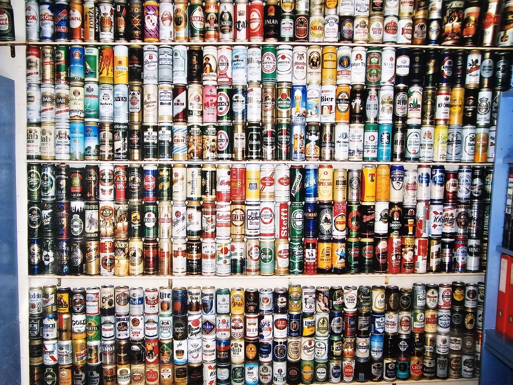Kolekcja zbiór zestaw puszek po piwie historia od 1983 roku 200-300szt
