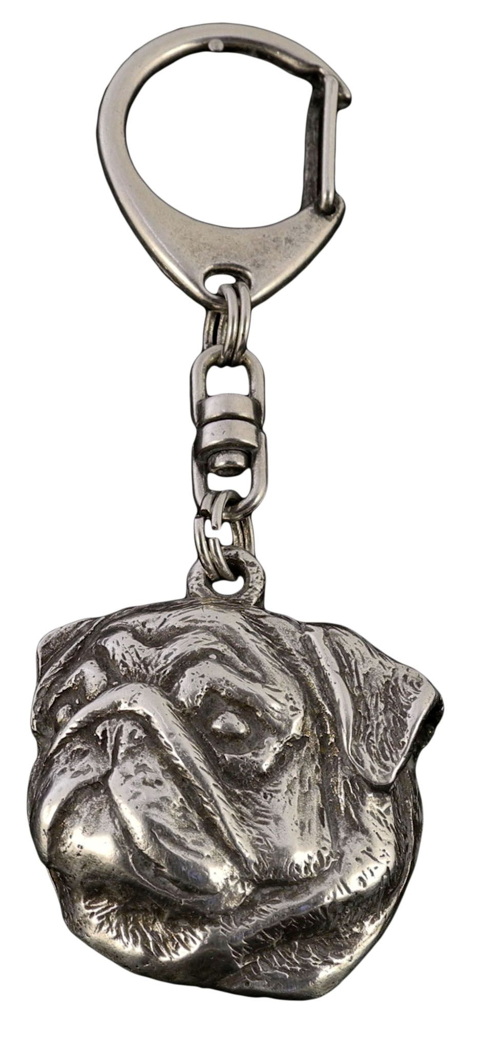 Mops brelok posrebrzany Art-Dog
