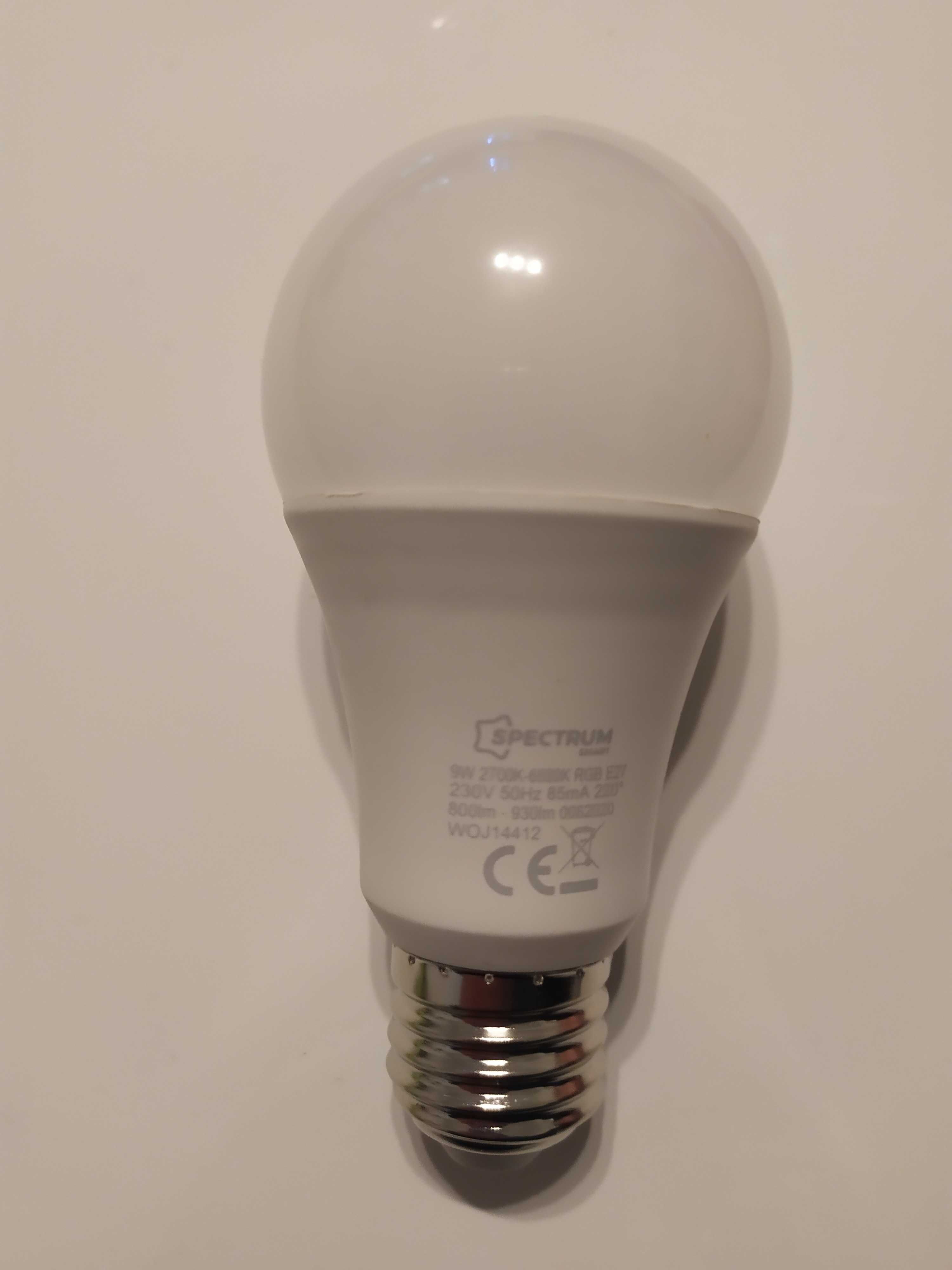 3 SMART Żarówki LED Spectrum E27 9W RGB 800-930lm - Inteligentny dom