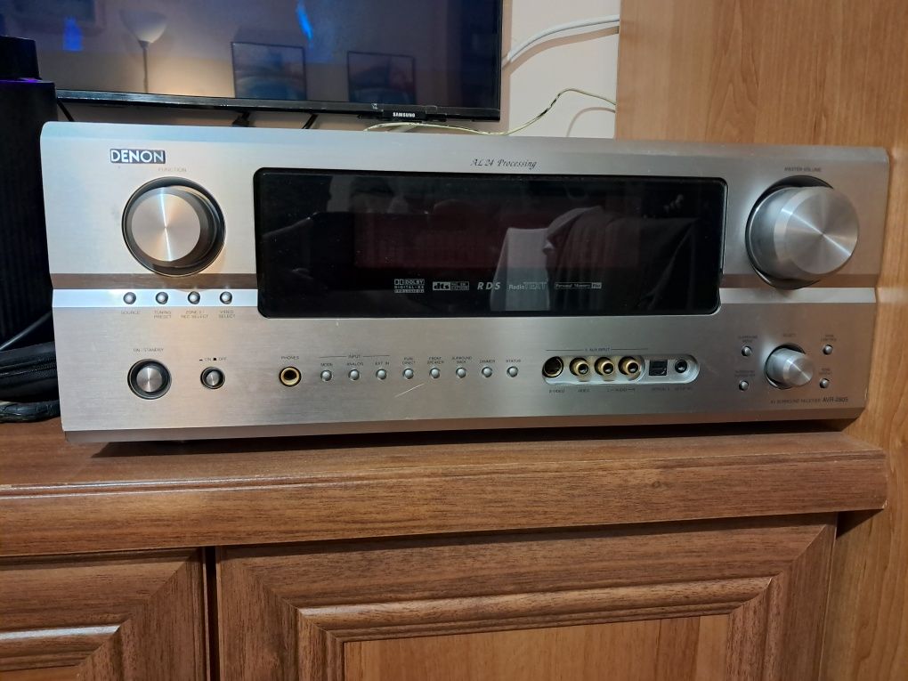Amplituner 7.1 Denon AVR-2805 Pilot ALPHA 24Plus SHARC Dolby DTS JAPAN