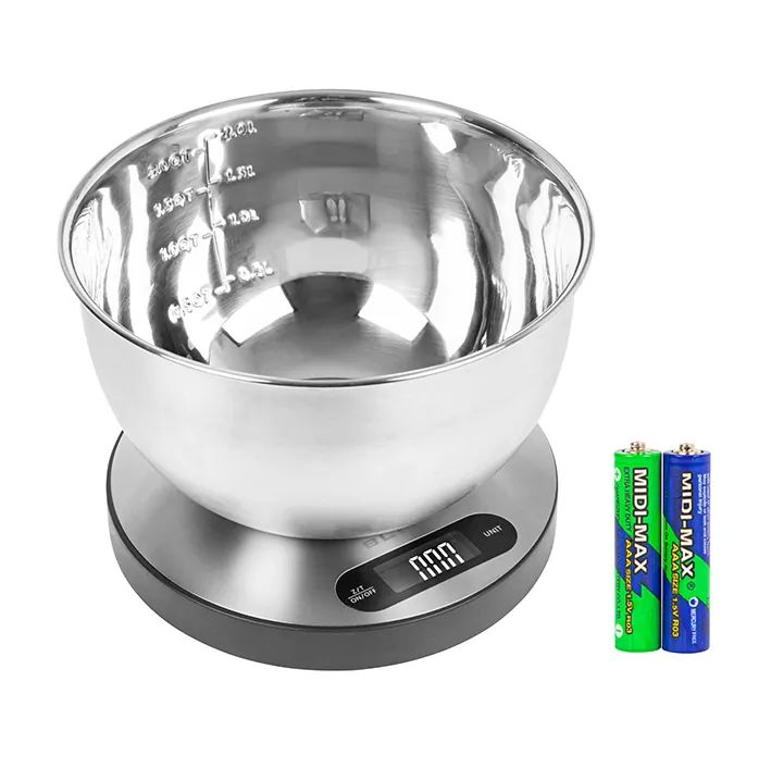 Elektroniczna waga kuchenna 5kg z misą aluminiową 2L BLOW KS205 tara
