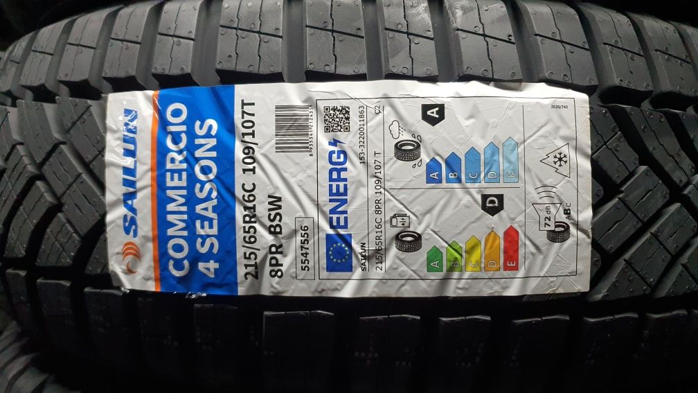 215/65 R16C NOWE opony całoroczne ! 4 sztuki ! FV23%