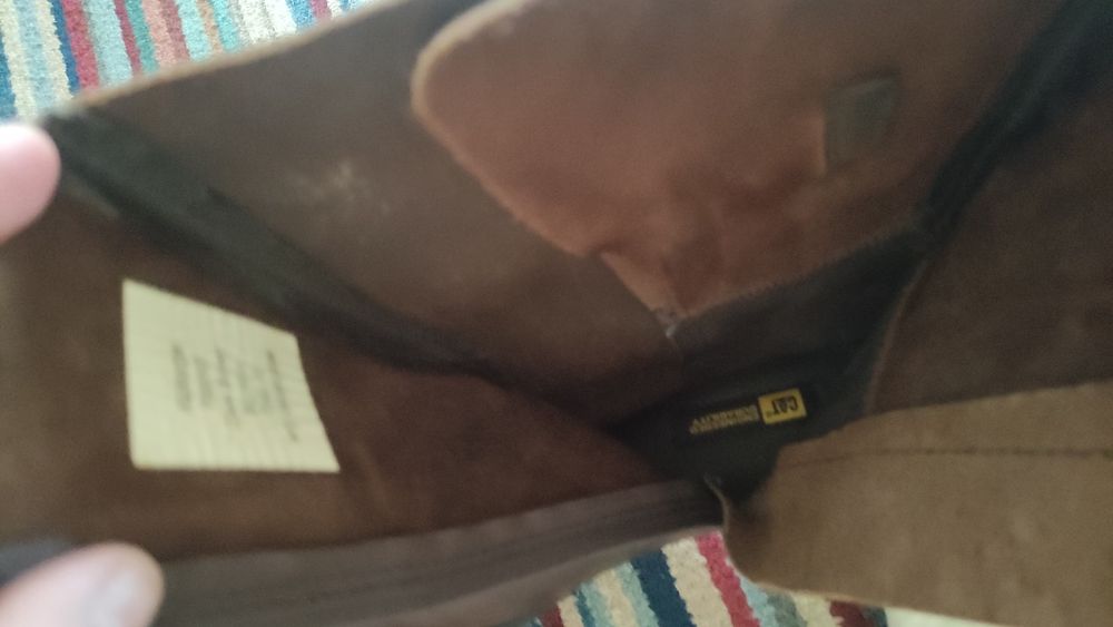 Skórzane buty CAT 42/43 motocyklowe