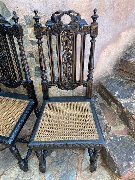 Cadeiras Artesanais Chinesas Séc XIX Madeira exótica Original 1,07 cm