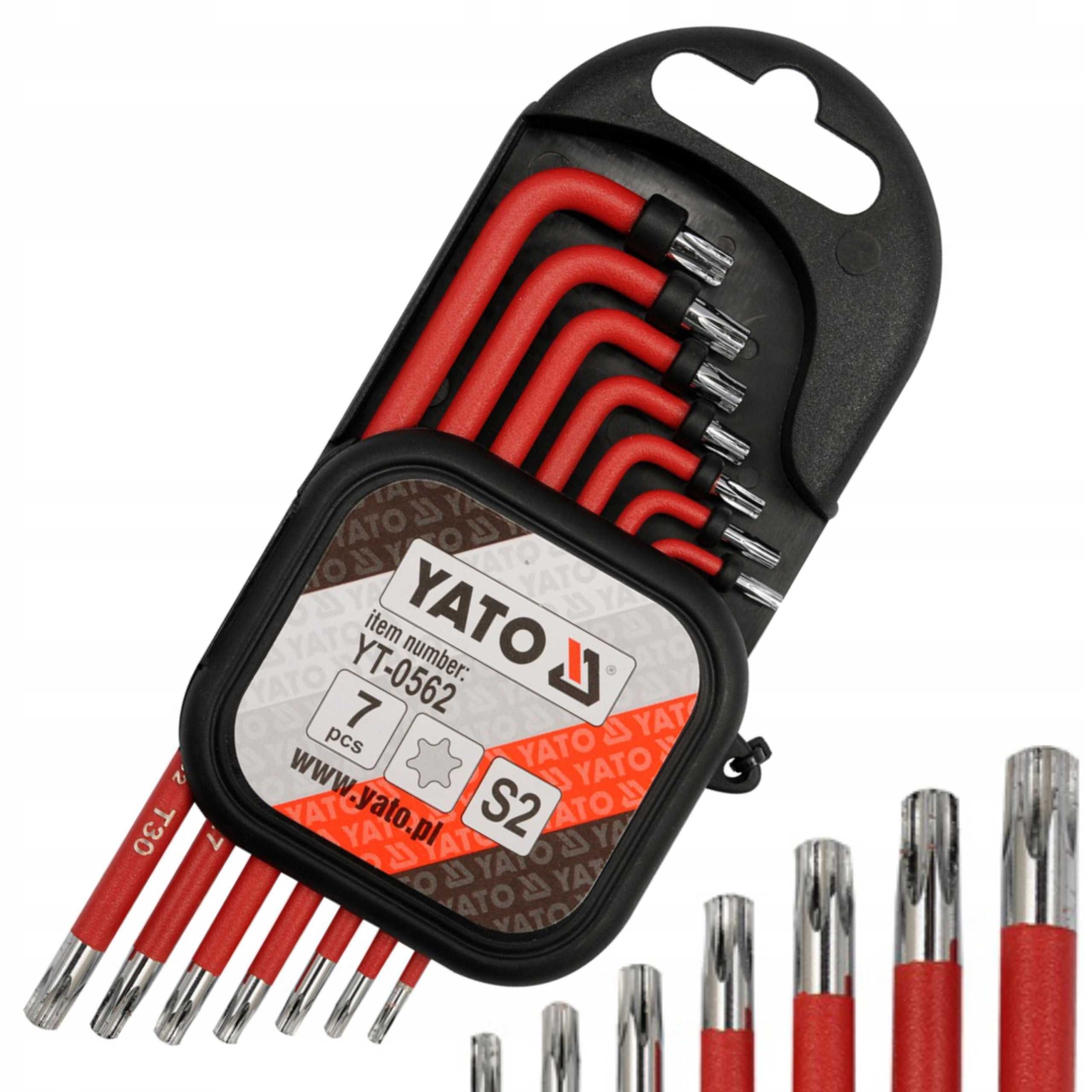 YATO Klucze imbusowe imbus powlekane z końcówką Torx7 SZTUK YT-0562