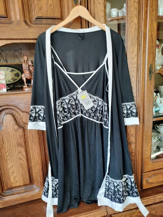 Komplet damski koszulka nocna  z podomka