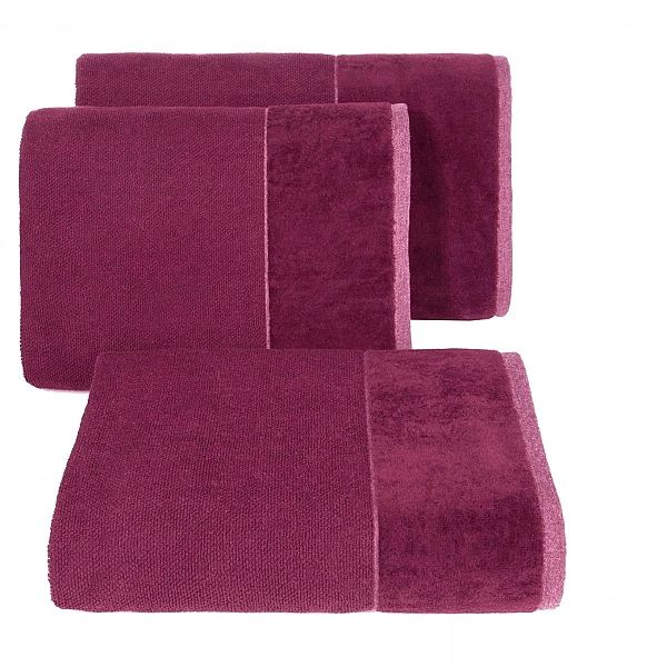 Ręcznik kąpielowy bawełniany frotte LUCY 500g/m2/70x140 amarantowy
