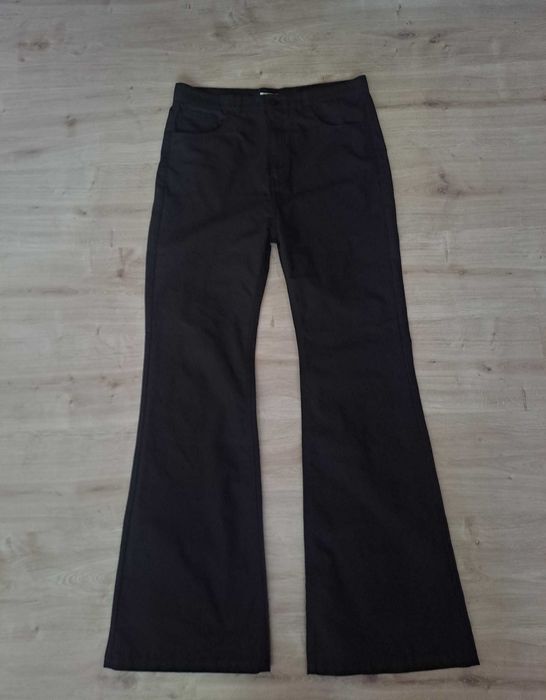 Jeansy balenciaga flared unisex materiałowe