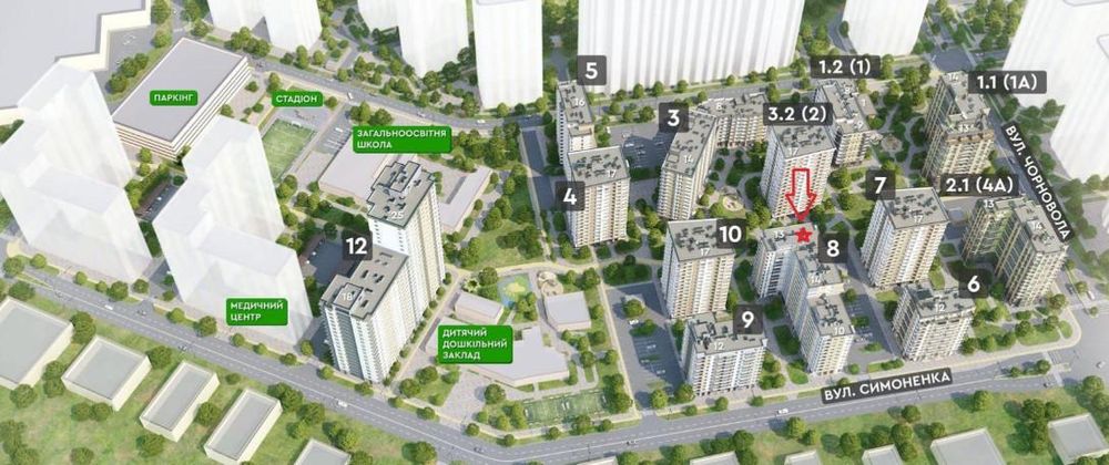 Продам 1-кімнатну квартиру 5 поверх в ЖК «Krona Park 2», Бровари. DM