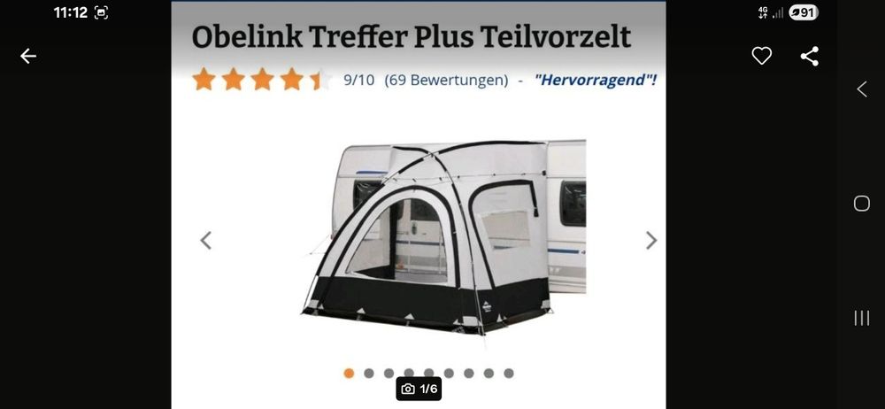 namiot przedsionek do Kampera