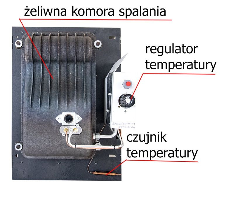 Ogrzewacz gazowy żeliwny 3kW HDU 3DK nagrzewnica piecyk konwektor