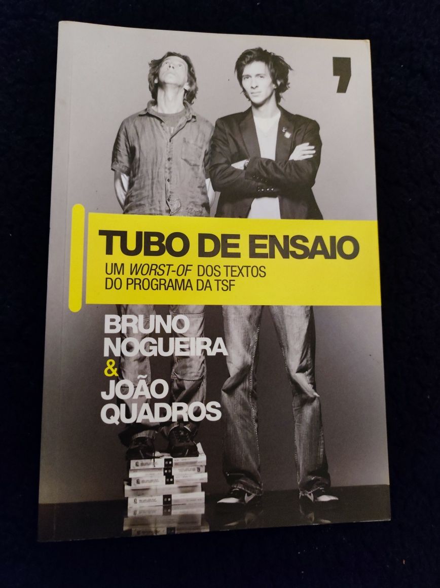 Livro "Tubo de Ensaio" de Bruno Nogueira & João Quadros