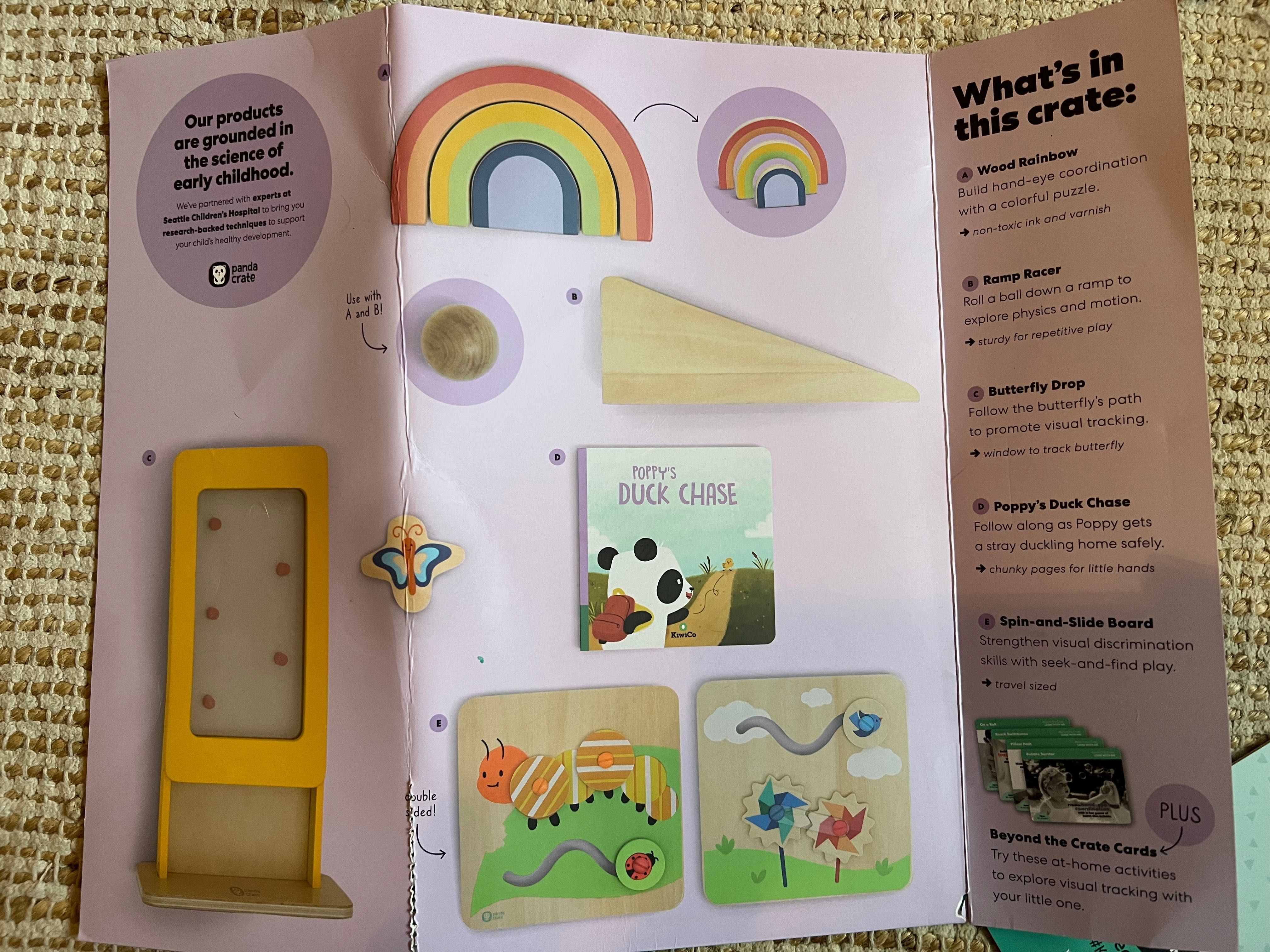 KiwiCo Panda zestaw zabawek montessori  0-2 l