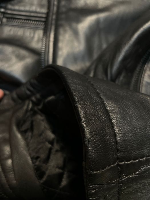 Чоловіча мотокуртка з натуральної шкіри Superdry Moto Racer