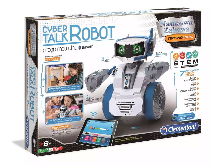 Naukowa zabawa. Mówiący Cyber Robot. Clementoni
