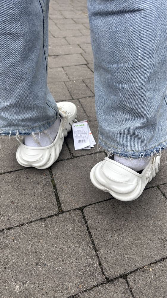 CROCS ECHO CLOG. Крокси білі чоловічі жіночі кроксы унисекс