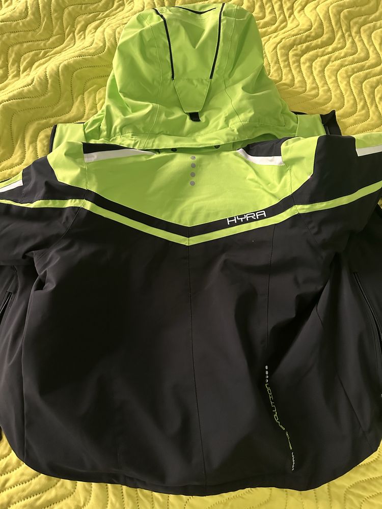 Kurtka narciarska plus golf limonka 140 cm