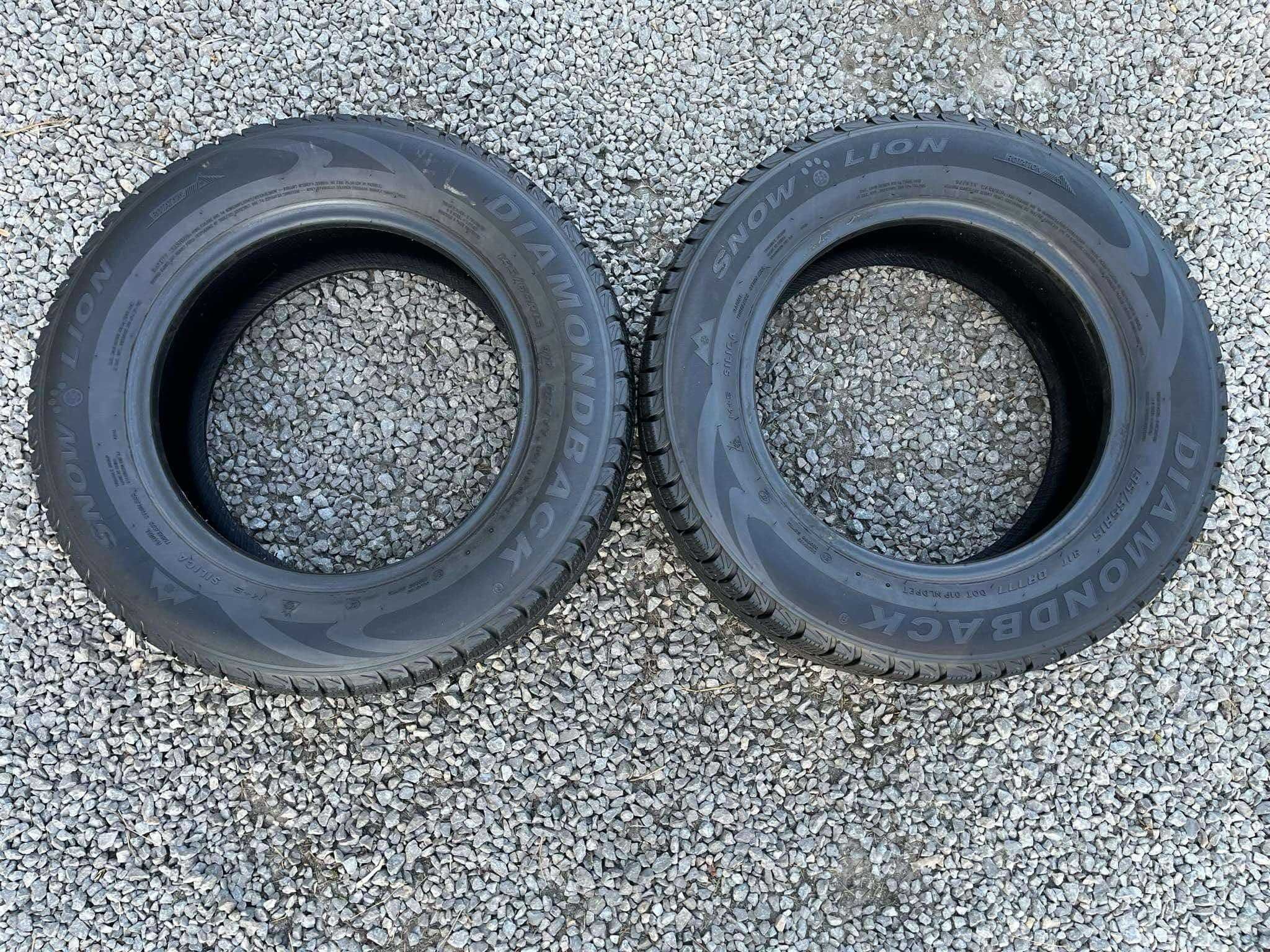 Opony 195/65R15 Diamondback Snow Lion Zima 2sztuki 6,44mm bieżnika
