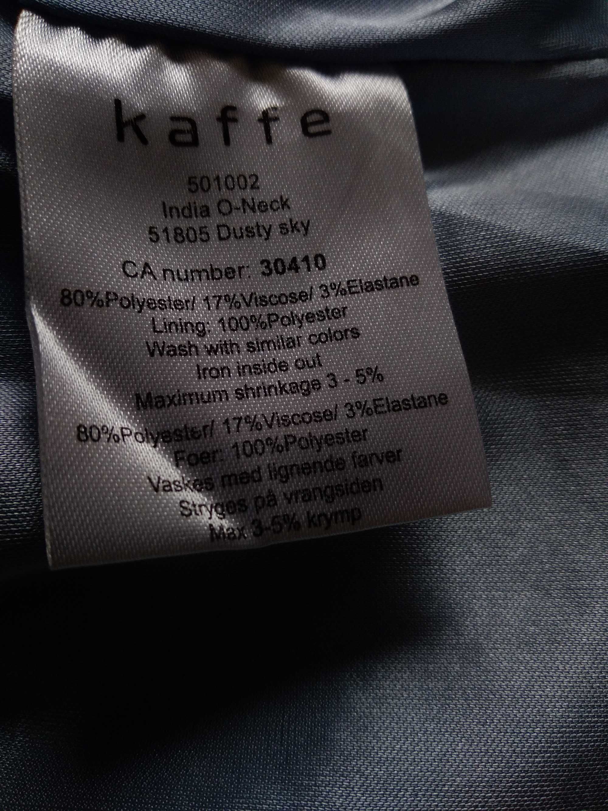 KAFFE , sukienka damska koktajlowa , XL , niebieska