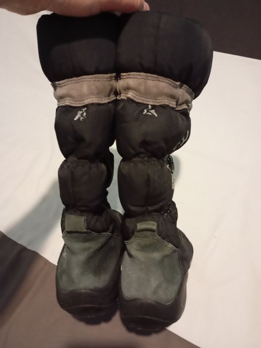 Чоботи ессо чорні  зимові з хутром шкіра натуральна