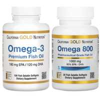 Омега-3 (рыбий жир), омега 800 California Gold Nutrition