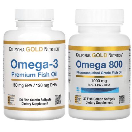 Омега-3 (рыбий жир), омега 800 California Gold Nutrition