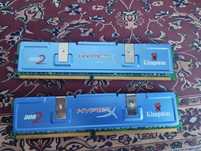 moduły pamięci RAM typu DDR2 SDRAM firmy Kingston HyperX.