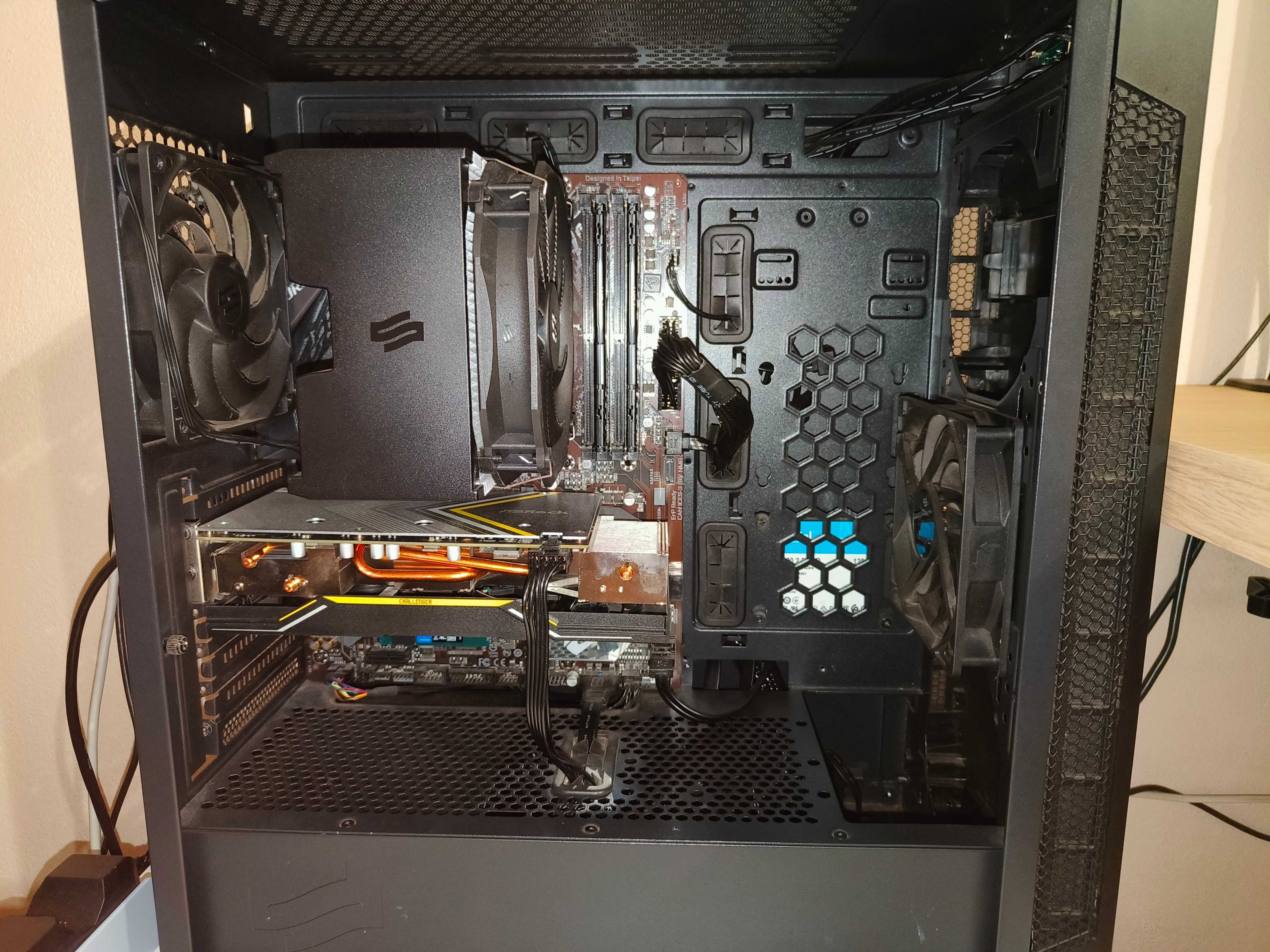 Komputer RX 5600xt, Ryzen 5600G, 16GB ram, SSD, monitor