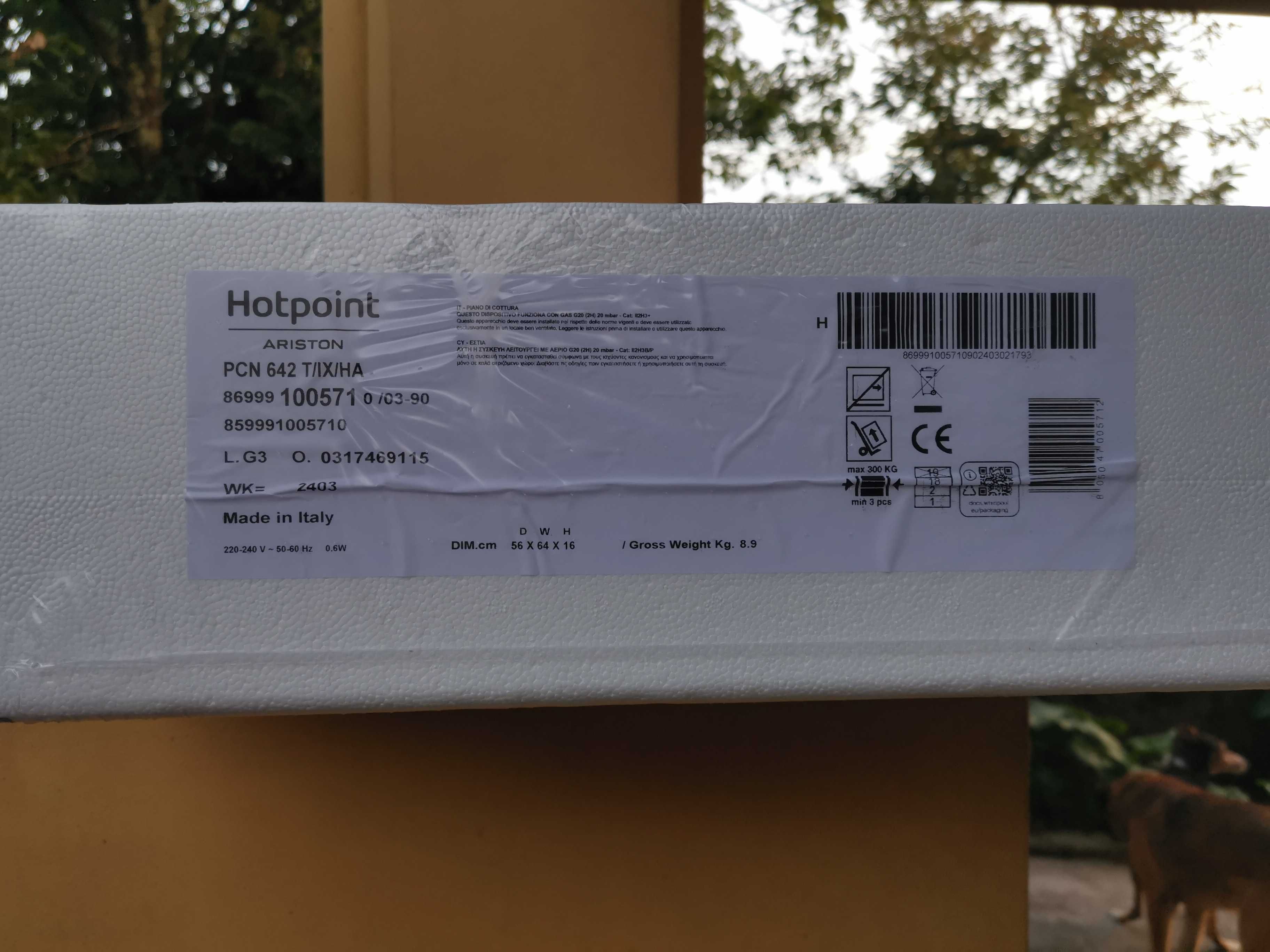 Placa a gaz nova