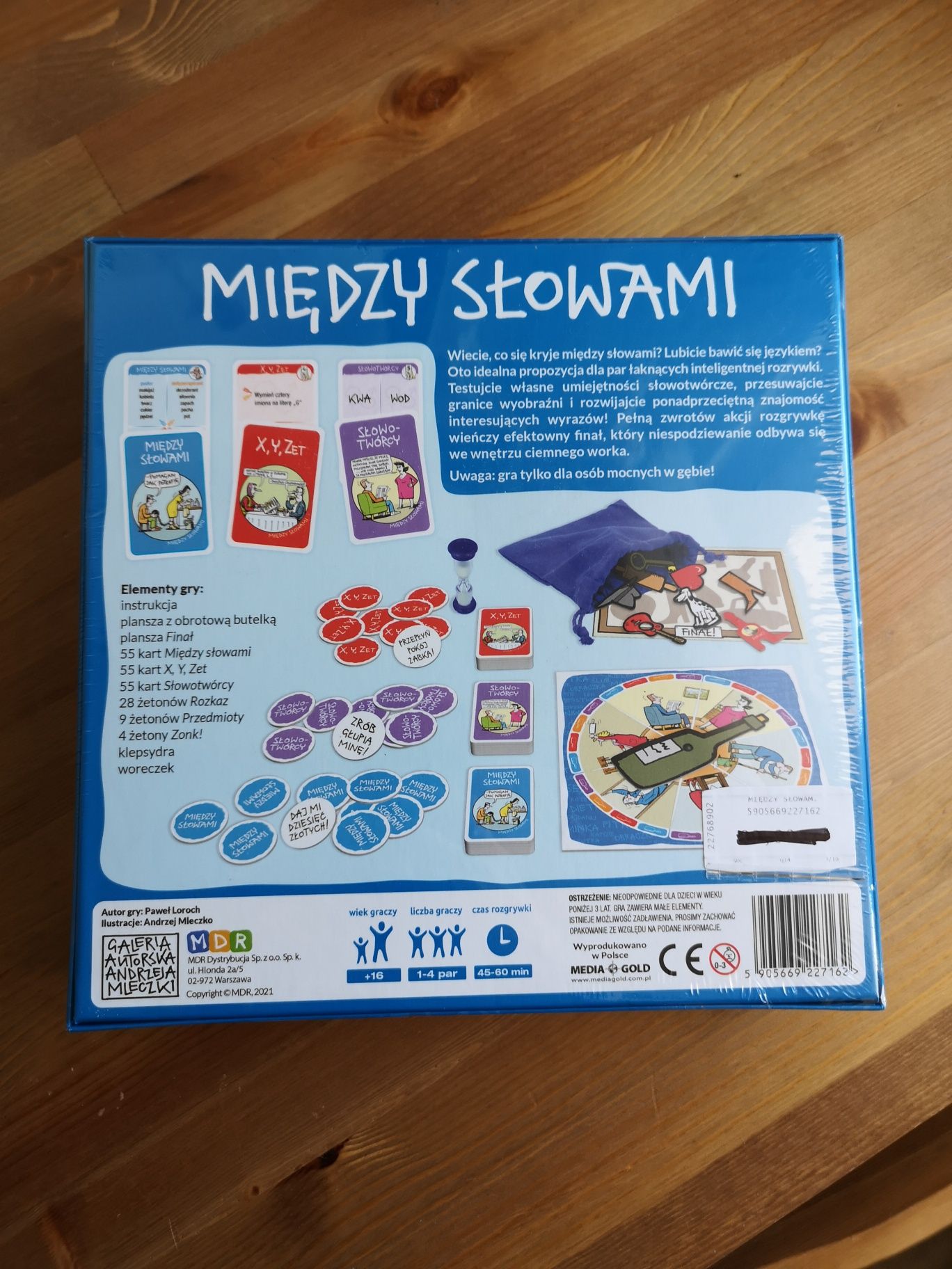 Między słowami gra planszowa nowa folia