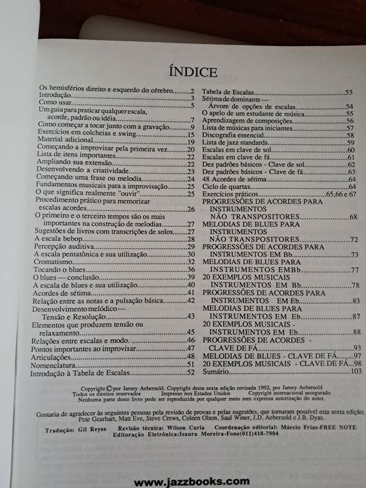 Livros estudo jazz Aebersold