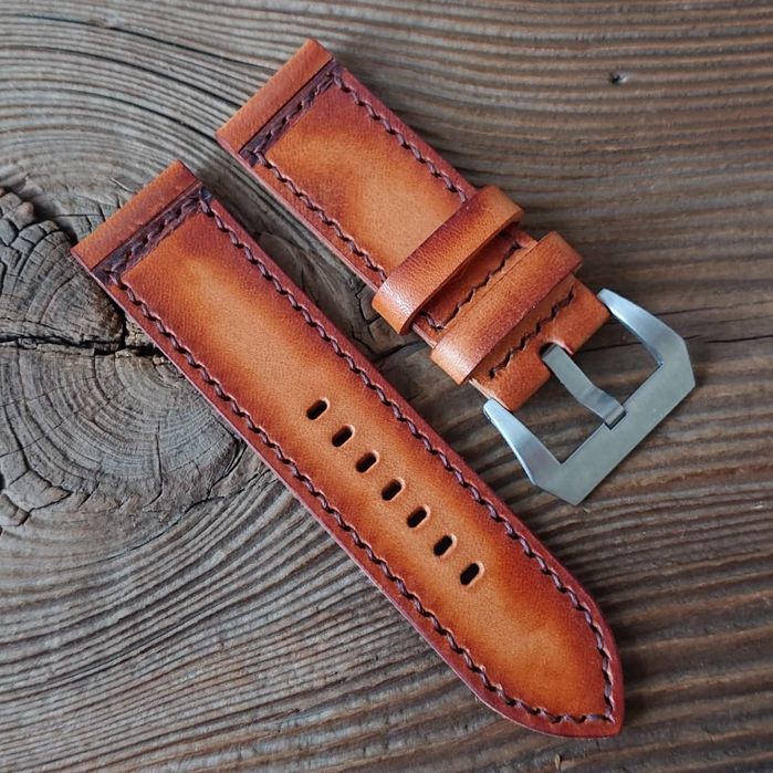 Pasek do zegarka Panerai 26 mm ręcznie robiony handmade skóra