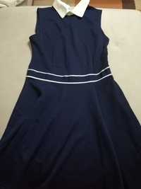 Vestido azul marinho