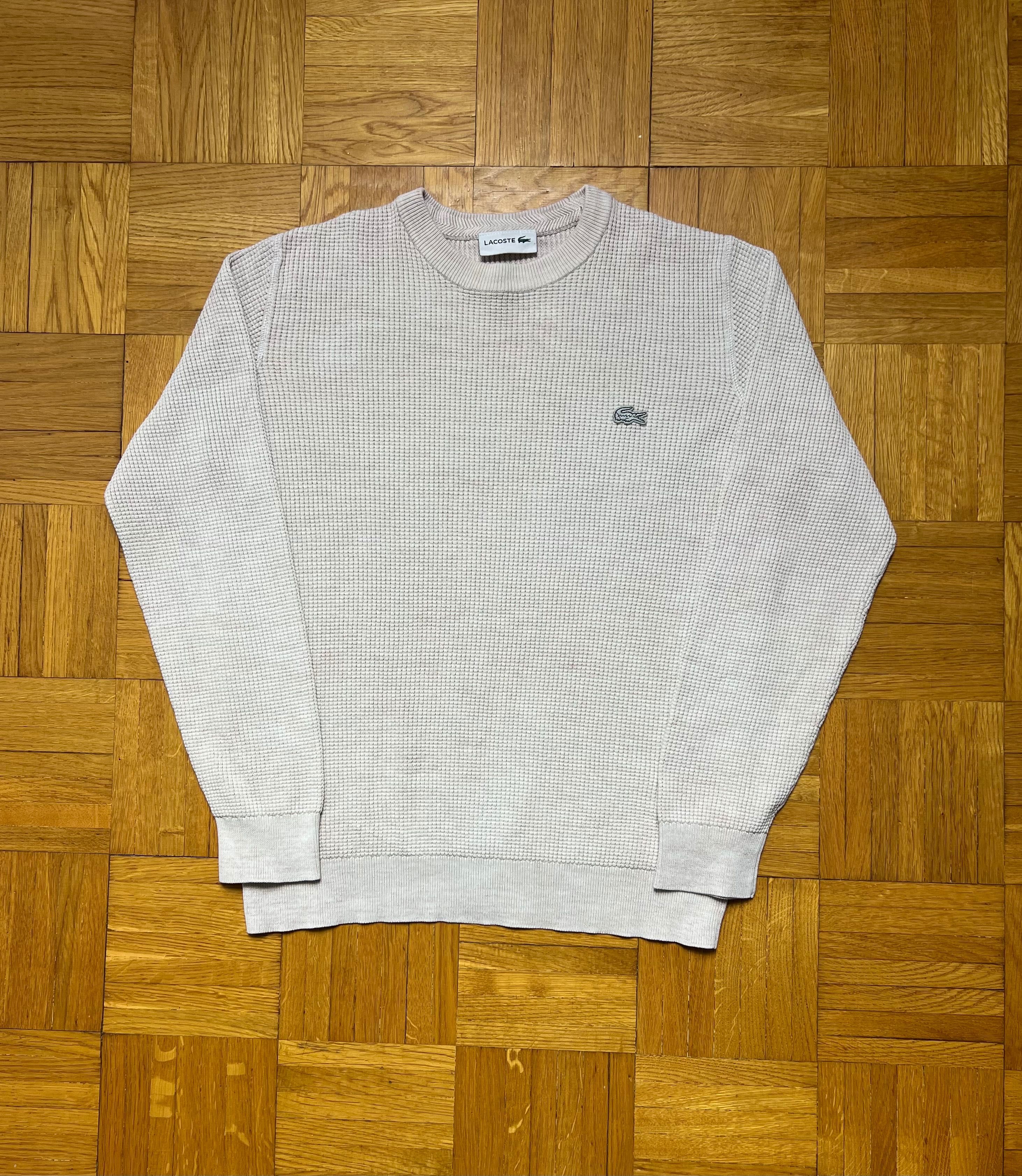 Sweter Lacoste White Logo