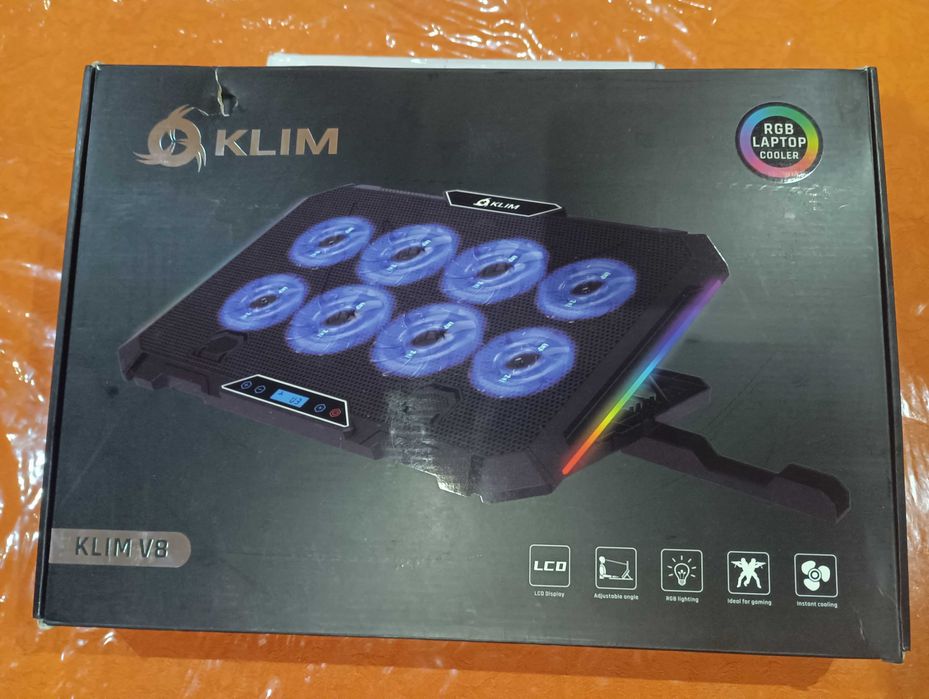 base / cooler para portátil Klim V8 novo na caixa