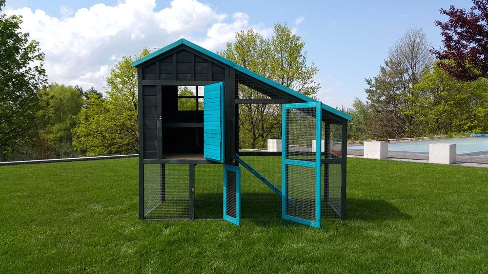 Piękny kolorowy kurnik CHIC