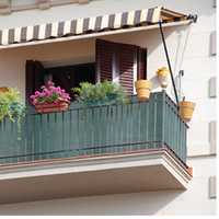 Siatka osłona na balkon balkonowa 1,2x20 m zielona
